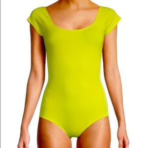 NEW!!RAG AND BONE Nadia Bodysuit Lime Green, Size XXS
